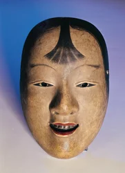 Noh theatre mask of a young boy called Kasshiki